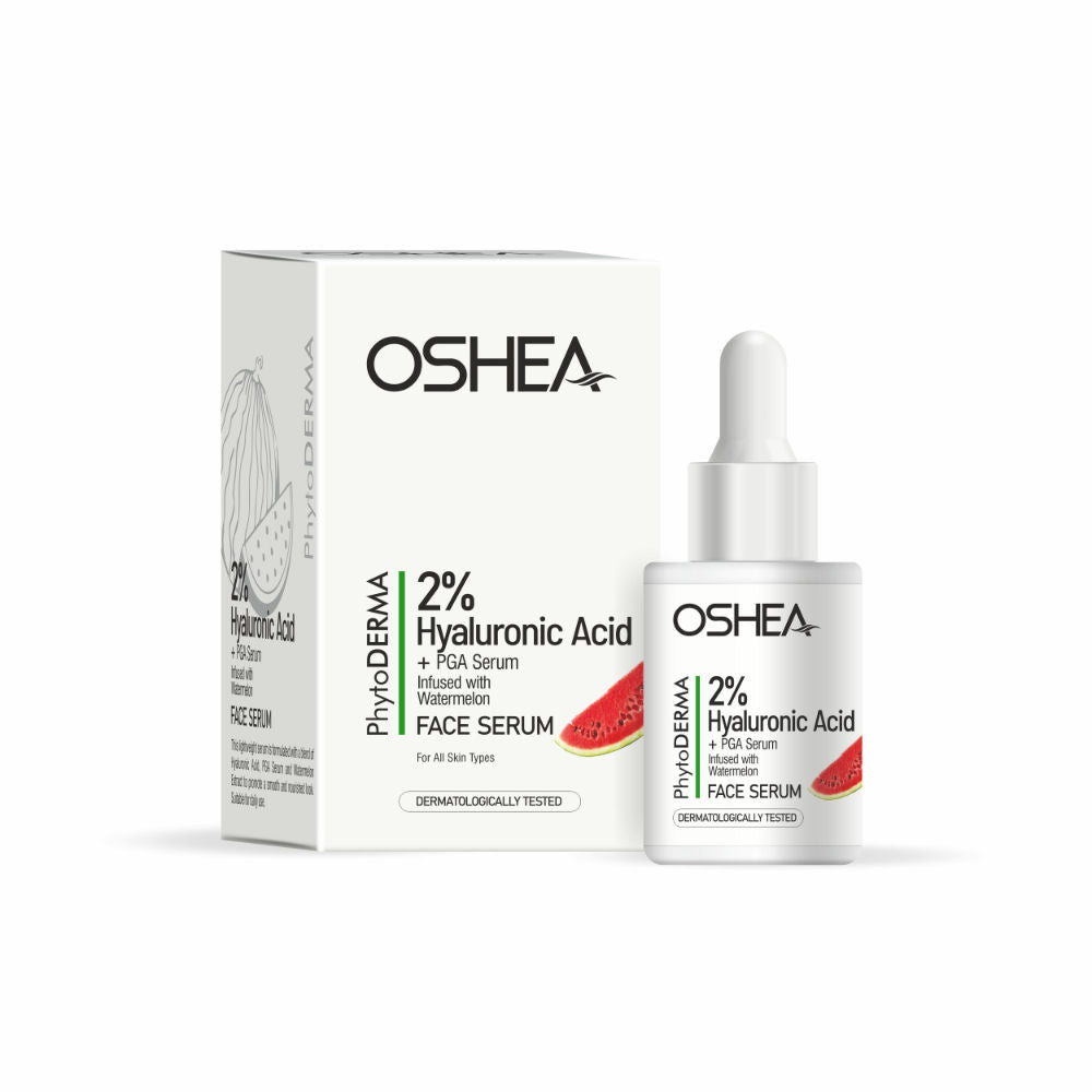 Oshea Herbals Phytoderma Face Serum With 2% Hyaluronic Acid & Watermelon Extract Reduces Dull Skin (30ml)