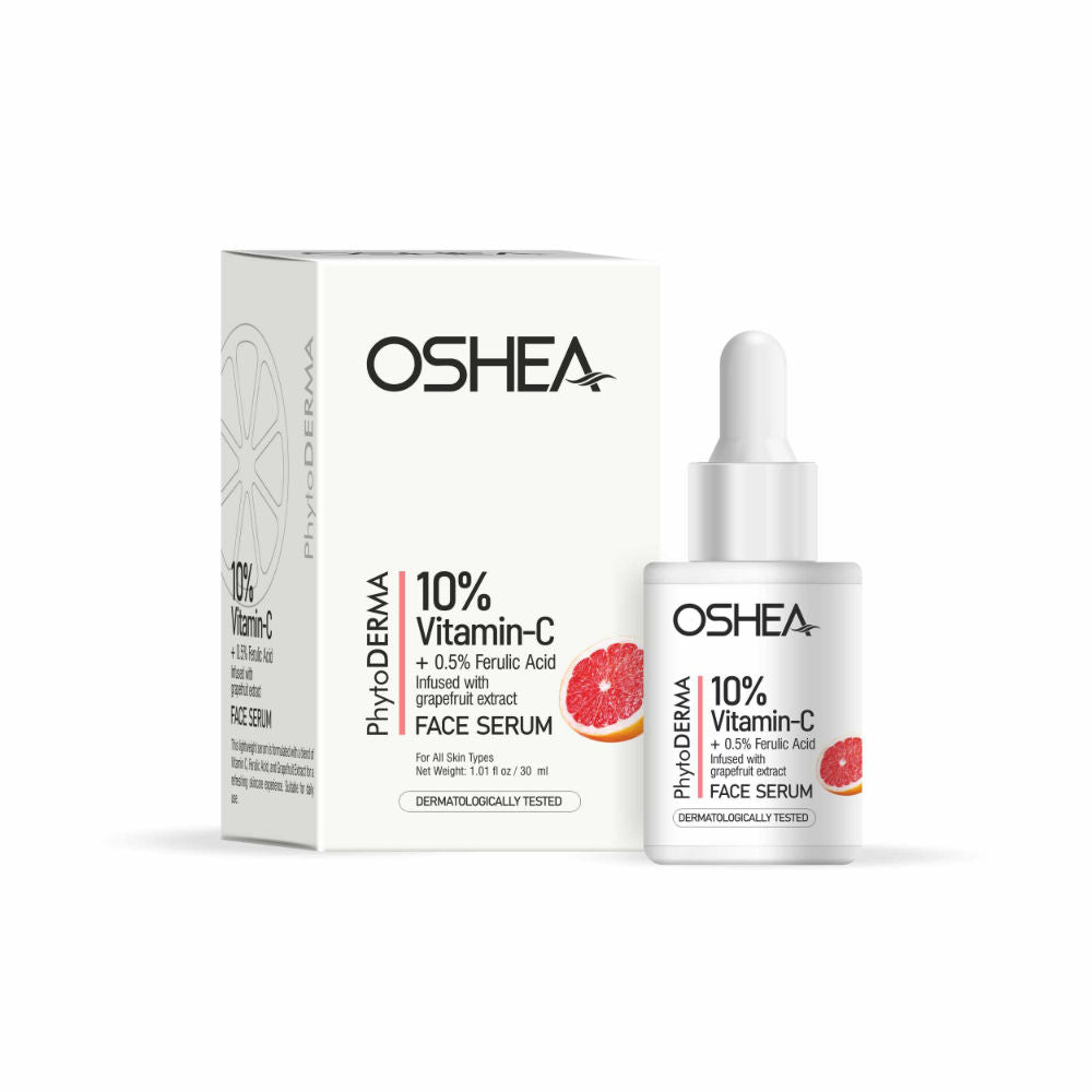 Oshea Herbals Phytoderma Face Serum With 10% Vitamin C & Grapefruit Extract Reduce Dark Spots (30ml)