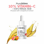 Oshea Herbals Phytoderma Face Serum With 10% Vitamin C & Grapefruit Extract Reduce Dark Spots (30ml)
