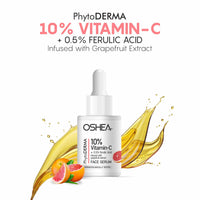 Oshea Herbals Phytoderma Face Serum With 10% Vitamin C & Grapefruit Extract Reduce Dark Spots (30ml)