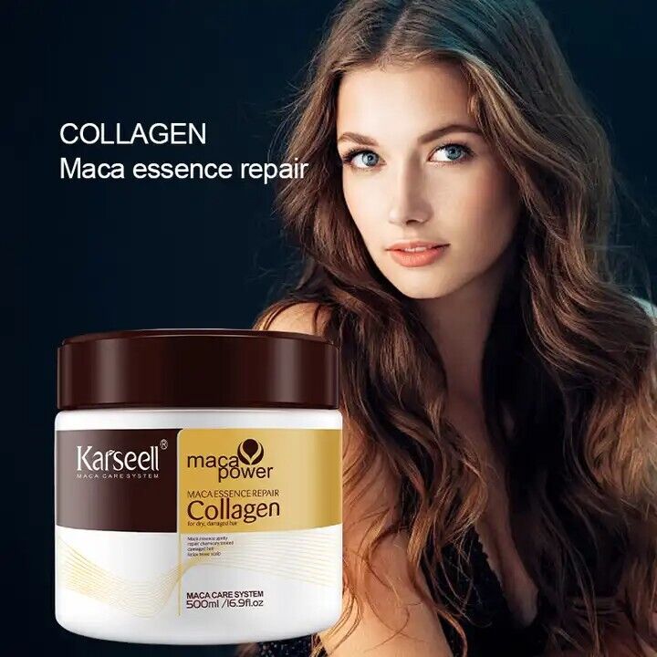 500ml Hair Conditioner Karseell Collagen Hair Mask 500ml - Deep Repair Treatment With Argan Oil & Maca For Dry, Damaged Hair Colageno Karseell