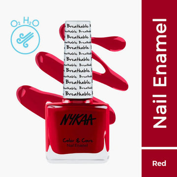 Nykaa Breathable Nail Enamel - Red Revive - 316 (9ml)