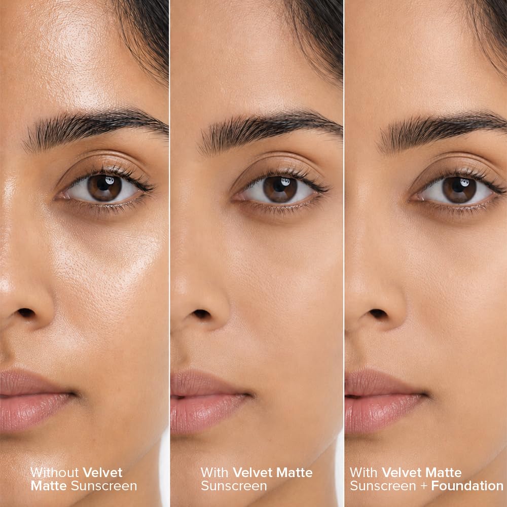 Forever52 Velvet Matte Sunscreen SPF 50PA++++ Makeup Base Hyaluronic Acid & Vitamin E FVS001 50G
