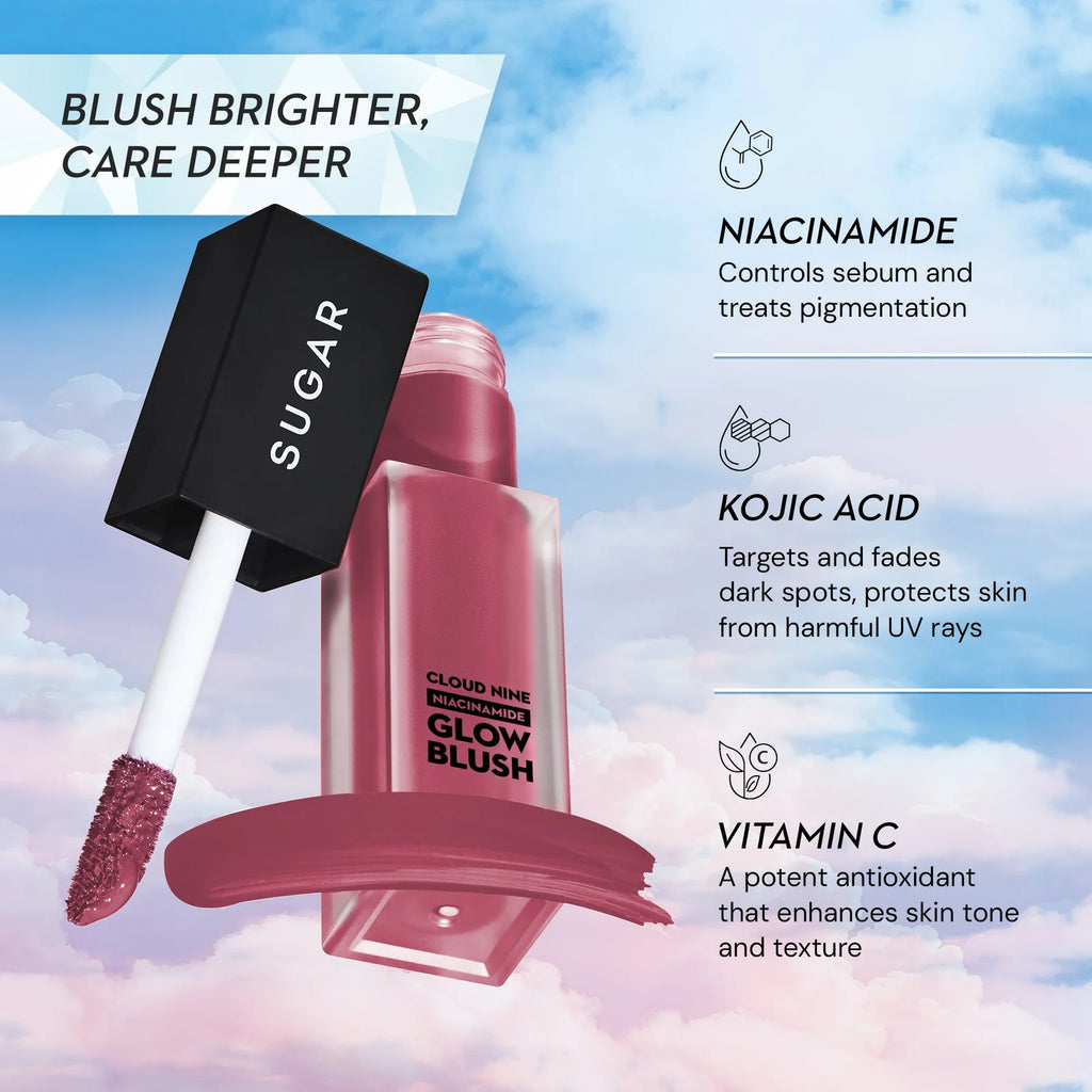 SUGAR Cloud Nine Niacinamide Glow Blush 7.6ml