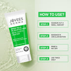 Jovees Herbal Derma Green Tea Pore Cleansing Face Wash For Acne Prone Skin,Salicylic Acid With Green Tea,Fight Pimples & Control Excess Oil,Gentle & Non-Drying Formula,Oily & Acne Prone Skin 100Ml