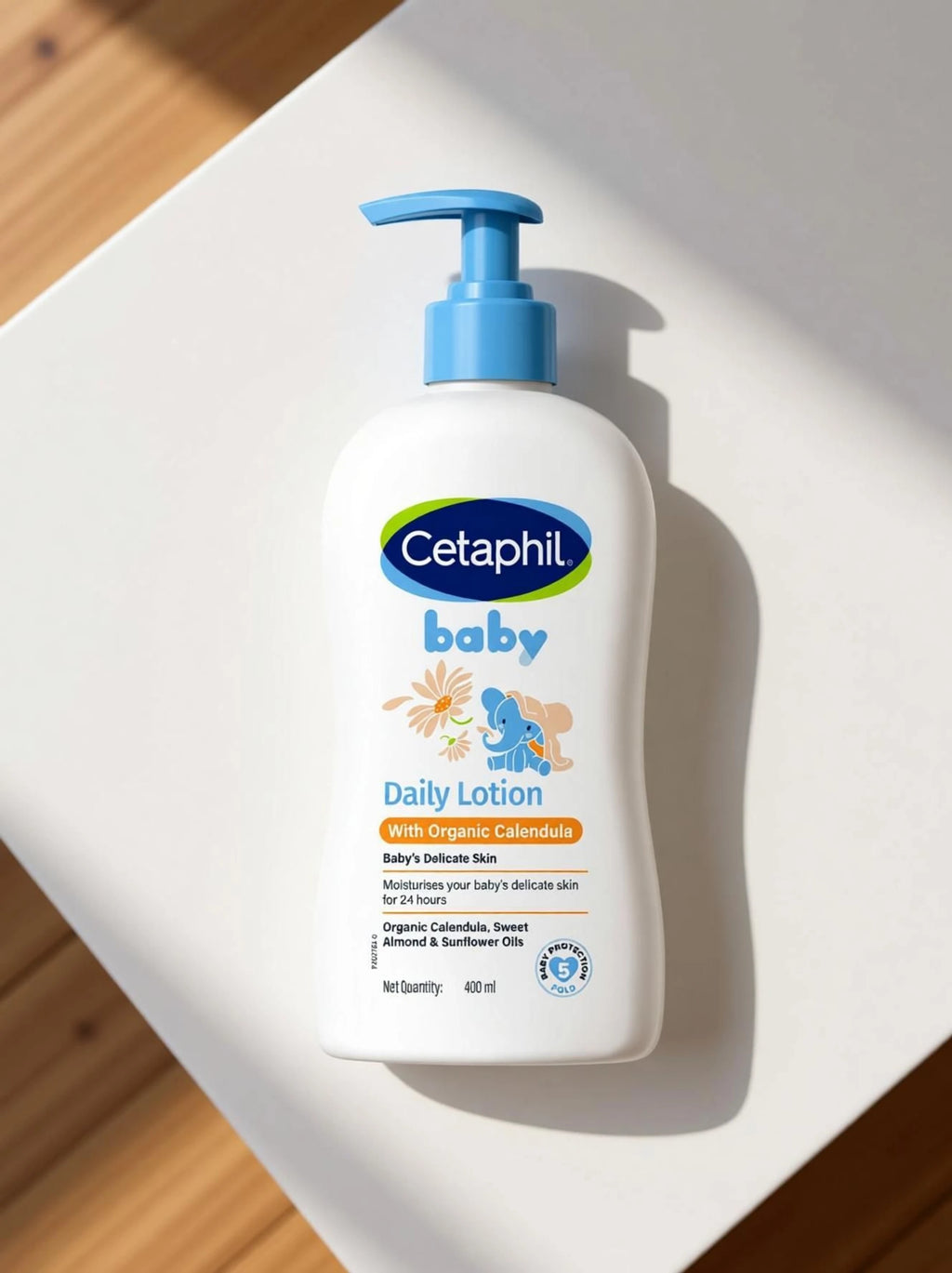 Cetaphil BABY DAILY LOTION WITH ORGANIC CALENDULA FACE AND BODY (400 ml)