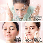 LAKMÉ Blush & Glow Exfoliating Face Wash with Vitamin C Serum, Hydrating and Gentle Facewash with Strawberry Fruit Extracts 100g