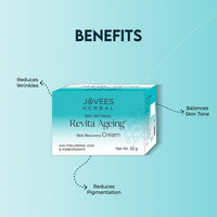 Jovees Herbal Bio-Retinol Revita Ageing Face Cream | Made with Eco-Certified Bio-Retinol | Reduce Sign of Ageing, Hyperpigmentation & Improves Uneven Skin Tone 50g