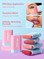 SHE GLAM Glass Glow Blush Stick-Cherry Express 15g
