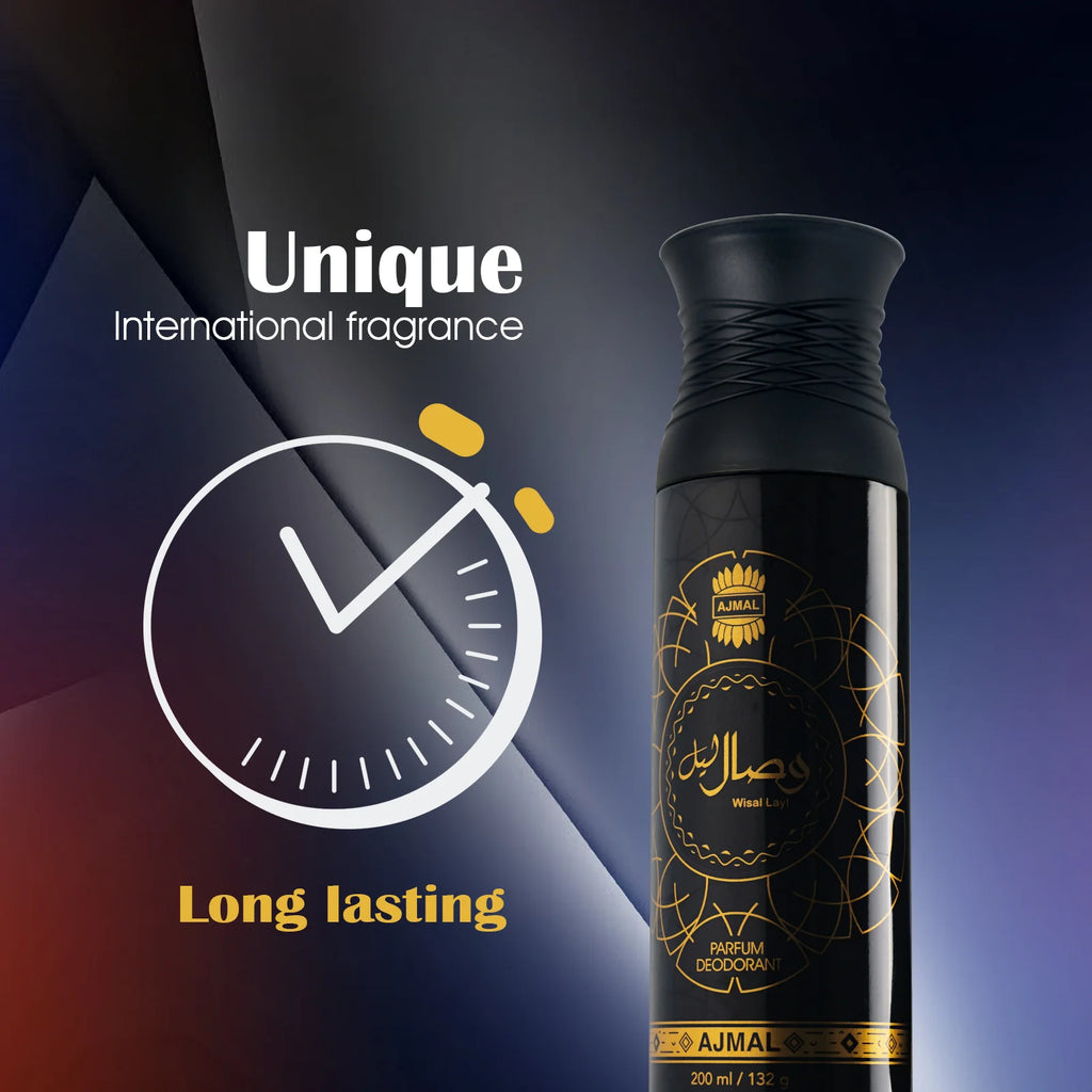 Ajmal Wisal Layl Deodorants 200ml for Unisex