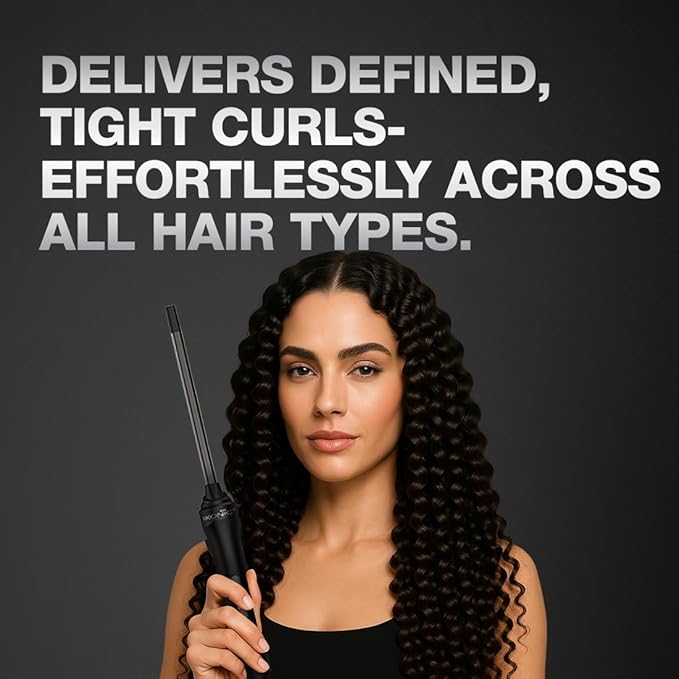 Ikonic Professional Hot Wand 2.0 Electric Hair Curler 9mm Titanium