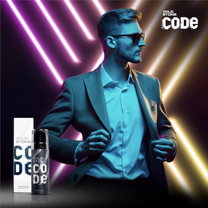 Wild Stone CODE Platinum Long Lasting No Gas Perfume Body Spray For Men 120ml