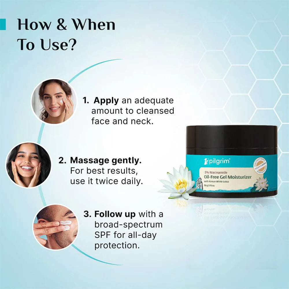 pilgrim 5% Niacinamide Oil-Free Gel Moisturizer 50g