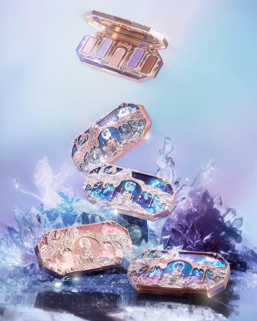 Flower Knows Moonlight Mermaid Five-Color Jewelry Eyeshadow Palette 6.3g (03 Ocean Siren)