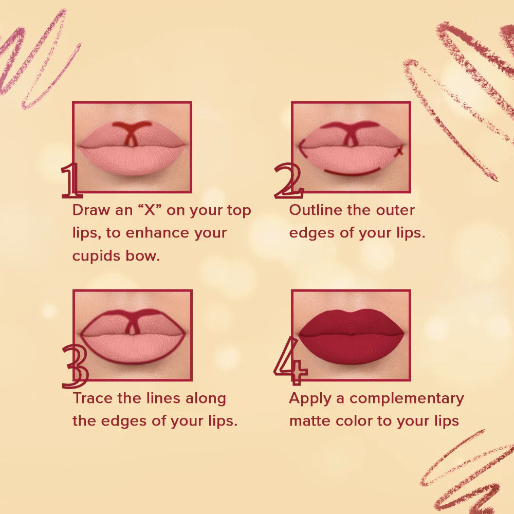 Character Cosmetic Two In One - Lipstick & Lipliner 1.6g