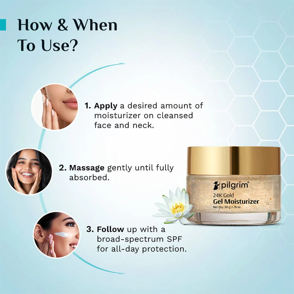 pilgrim 24K Gold Gel Moisturizer 50g