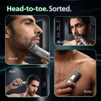 Philips India's No.1 Men's Trimmer* | Effortless styling | BeardSense Technology | All-in-One Grooming 11 in 1 Trimmer Kit- Face, Head, Body | IPX7 Waterproof MG5932