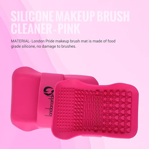 London Prime Silicone Makeup Brush Cleaner - Pink