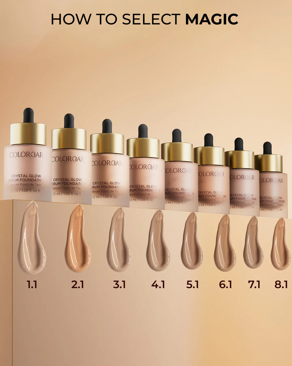 Colorbar Crystal Glow Serum Foundation 32ml