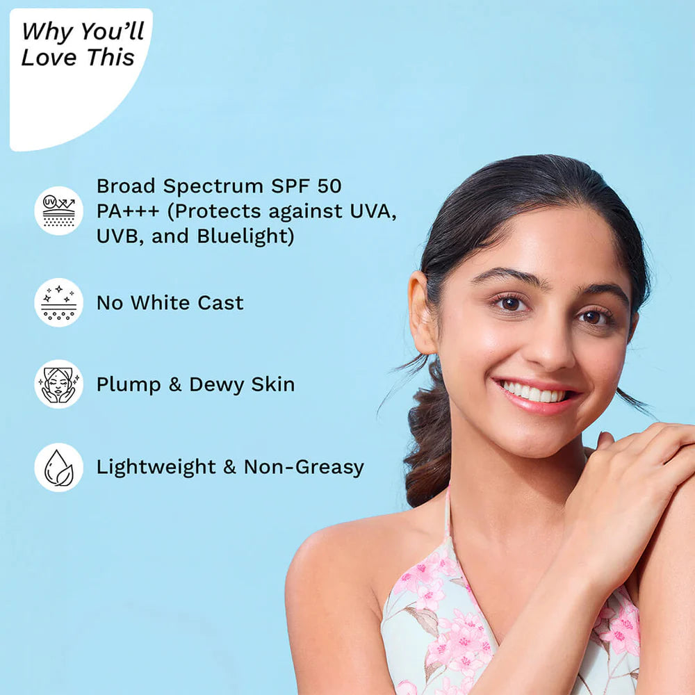 PILGRIM 1% Hyaluronic Acid Sunscreen Gel SPF 50 PA+++ 50g