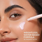 RENEE Lumi Glow Highlighting Primer + Serum | Hydrates, Promotes Even Skin Texture | Gives Luminous, 3D Glow | With Hyaluronic Acid, Peptides & Vitamin E | Base For Face Makeup | 30ml