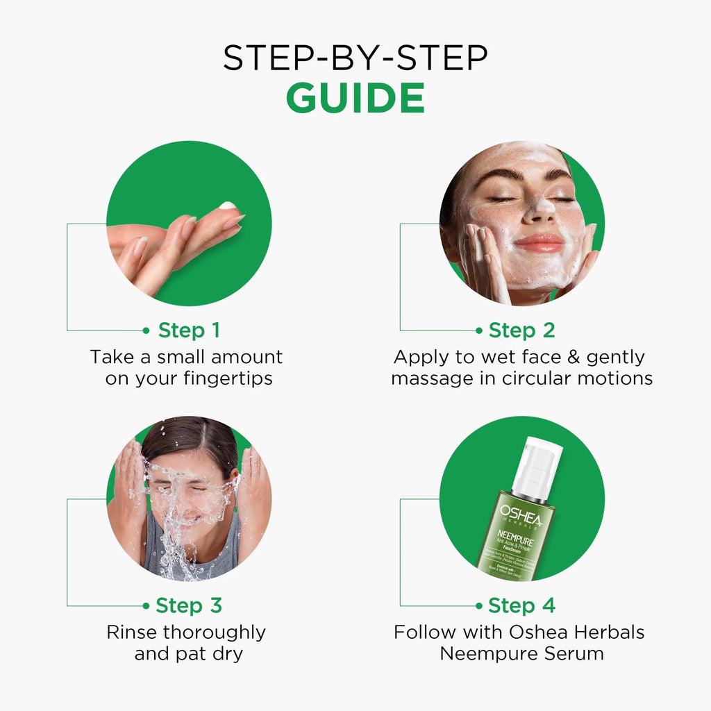 Oshea Herbals Neem Pure Anti Acne & Pimple Facewash 150g
