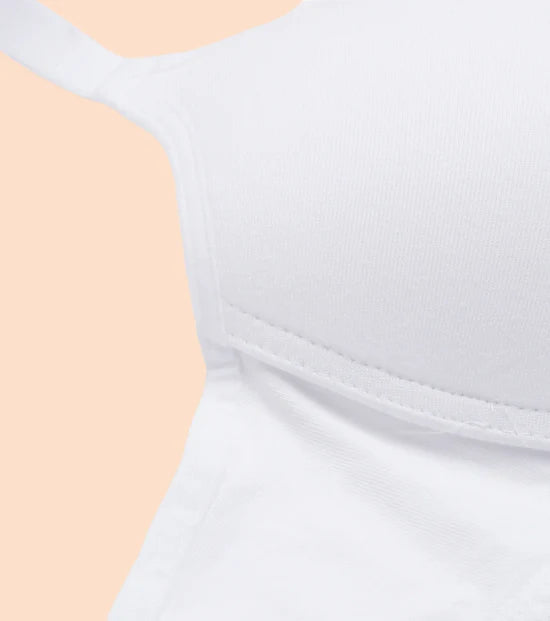 Enamor-A039 Perfect Coverage T-Shirt Bra - Supima Cotton Padded Wirefree Medium Coverage