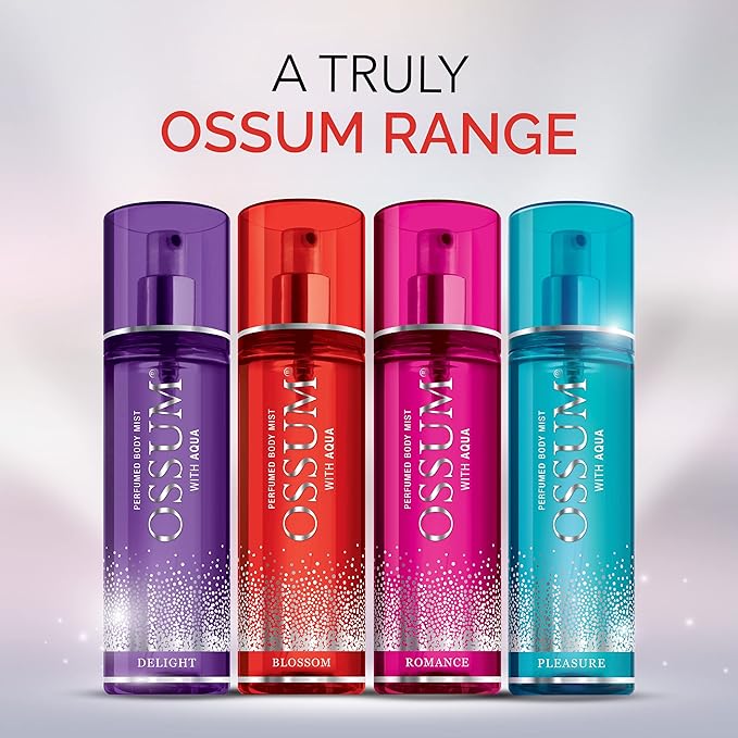 Ossum Blossom, Perfume Body Mist With Aqua, Long-Lasting Freshness Spray 115ml