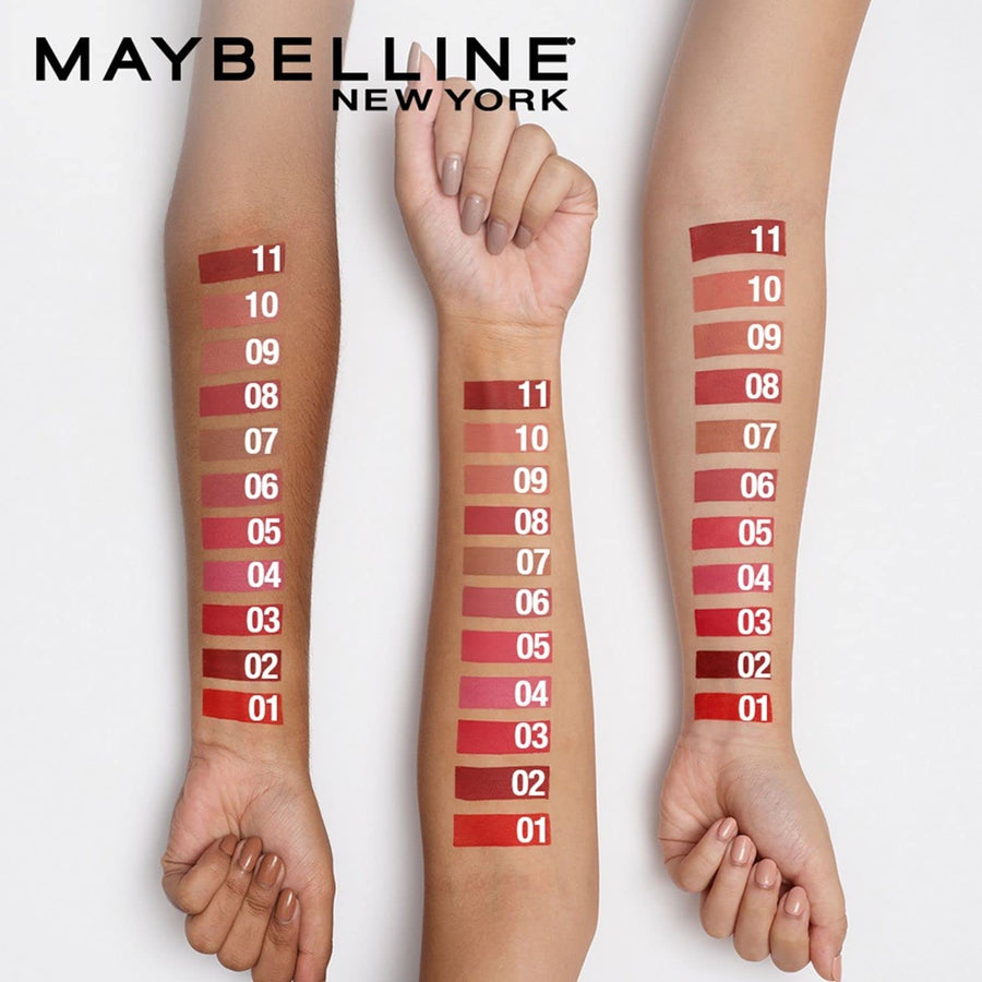 Maybelline New York Lipstick Matte Finish Non-Sticky and Non-Drying Sensational Liquid Matte 04 Easy Berry 7ml