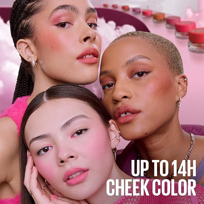 Maybelline Cloudtopia Cheek & Lip Mousse Blush | Lightweight, Pigmented Mousse 5g