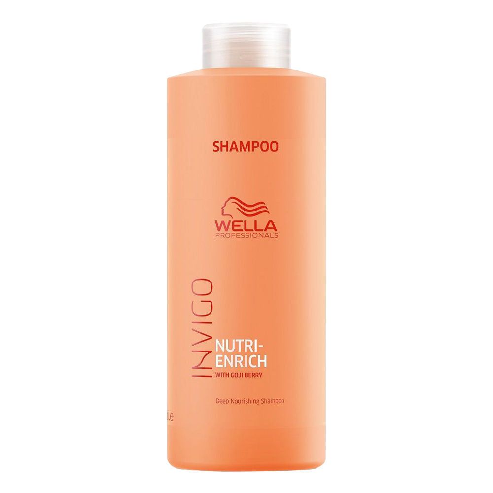 Wella Professionals Invigo Nutri Enrich Shampoo For Dry, Frizzy & Damaged Hair With Goji Berry (1000ml)