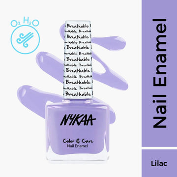 Nykaa Breathable Nail Enamel - Lazy Lilac - 327 (9ml)