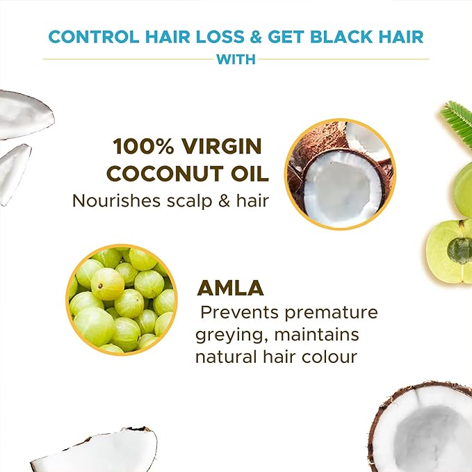 COCO SOUL AMLA HAIR OIL OOWERRED WITH EXTRA VIRGIN COCONUT OIL 200ml