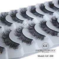 GOURI COSMETICS™ 3D FALSE EYELASHES - False Eyelashes for Women - (10 Pair Pack)