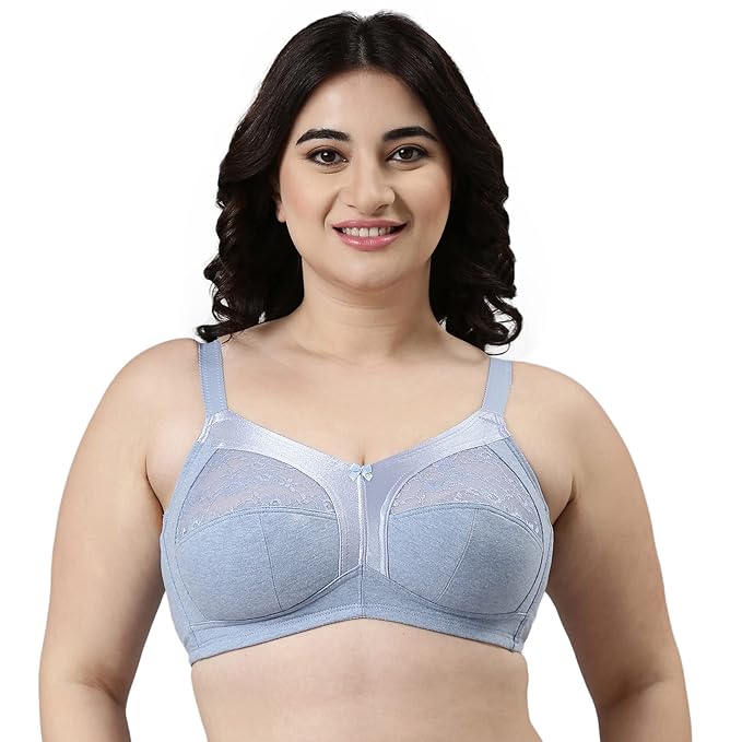 Enamor A039 Perfect Coverage T-Shirt Bra Supima Cotton Padded Wirefree  Medium Coverage