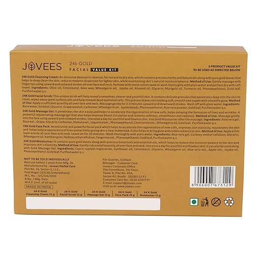 Jovees Herbal 24 Carat Mini Gold Facial Value Kit