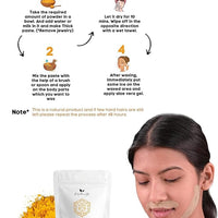 The Ayurveda Rituals Turmeric Facial Wax – 5 Minute Painless Herbal Wax 100g