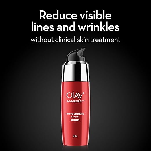 Olay Regenerist Micosculpting Serum | Hydrated, Plump, Bouncy Skin | With Hyaluronic Acid, Niacinamide and Peptides | Normal, Oily, Dry, Combination Skin | 50ml