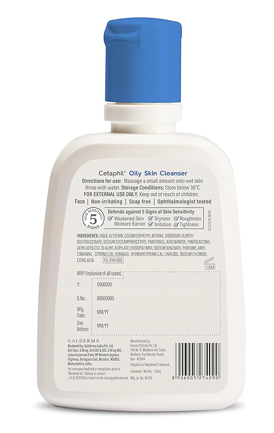 Cetaphil Oily Skin Cleanser 125ml