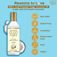 COCO SOUL 100% COLD PRESSED VIRGIN COCONUT OIL 1000ml