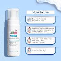 Sebamed Clear Face Cleansing Foam for Acne prone Skin 150 ml I pH 5.5 I Gentle, Effective hydrating cleanser for pimples | Face wash |men & womenl Oil Free l Clinically proven l Toxin free