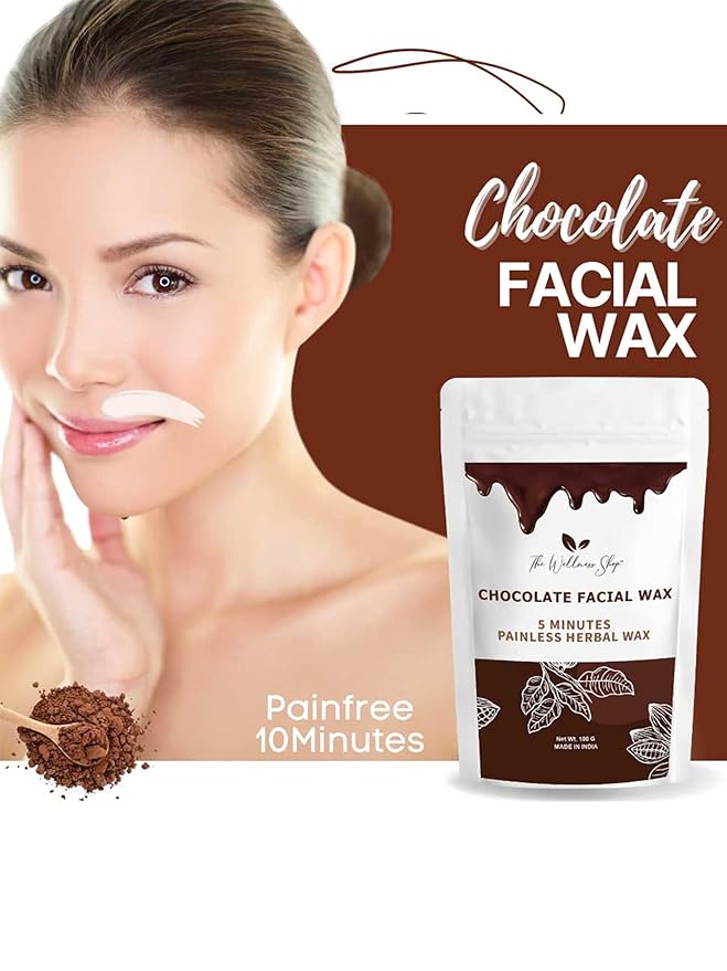 The Ayurveda Rituals Chocolate Facial Wax- 5 Min Painless Face Wax Powder 100g