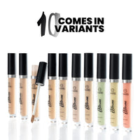 MARS Blossom liquid Concealer | Lightweight With Full Coverage | Highly Blendable Concealer for Face Makeup | Crease Resistant Formula (4.5 ml) (09 Yellow)