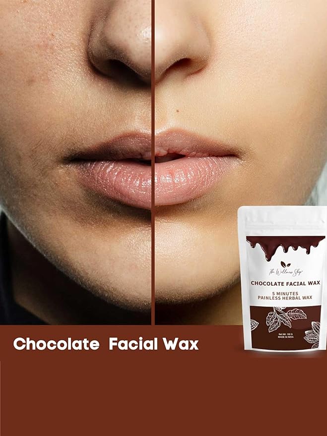 The Ayurveda Rituals Chocolate Facial Wax- 5 Min Painless Face Wax Powder 100g