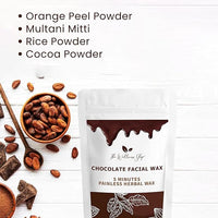 The Ayurveda Rituals Chocolate Facial Wax- 5 Min Painless Face Wax Powder 100g