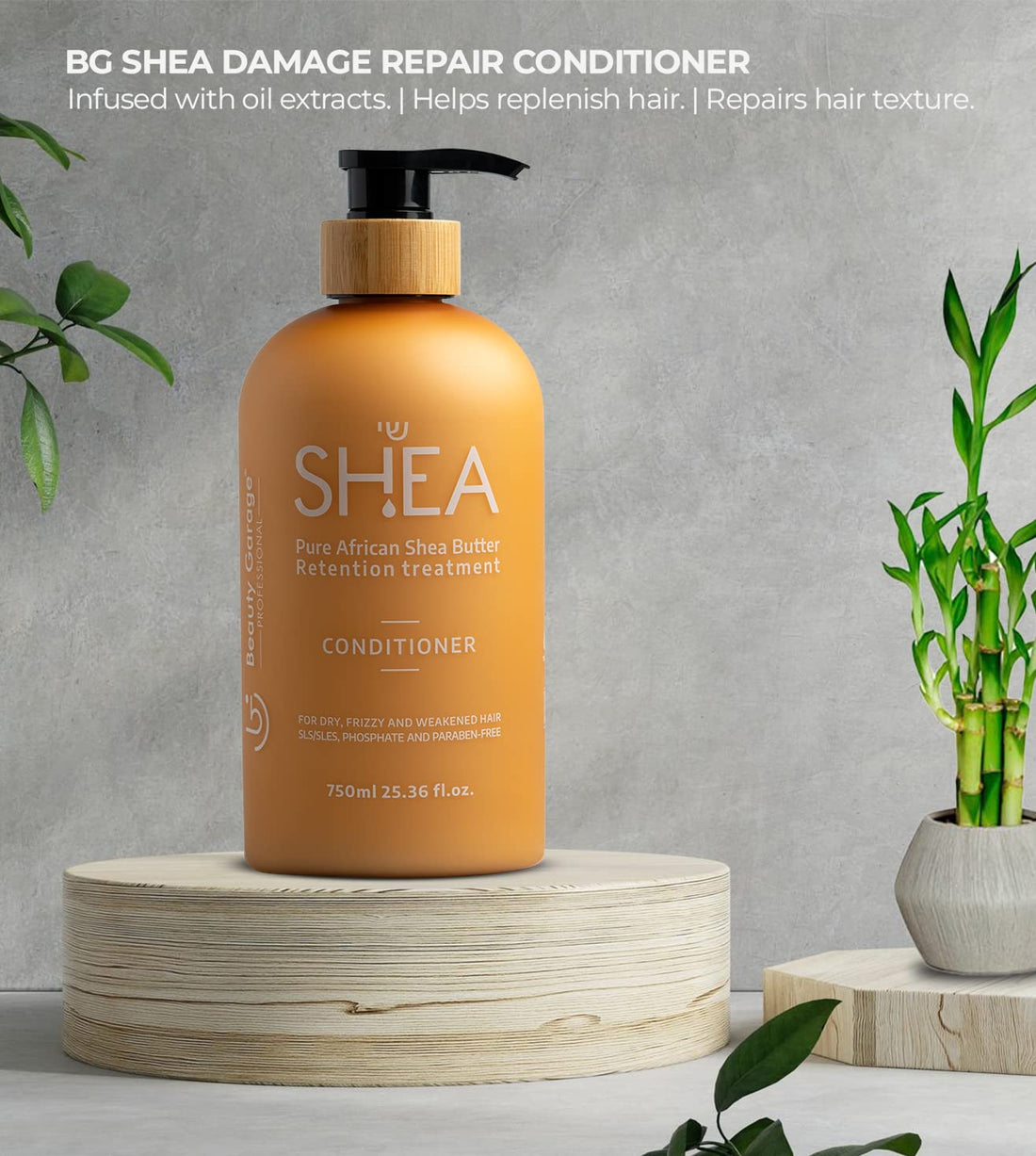 Beauty Garage Professional Shea Butter Retention Treatment Conditioner 750ml