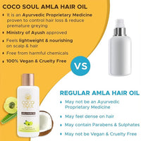 COCO SOUL AMLA HAIR OIL OOWERRED WITH EXTRA VIRGIN COCONUT OIL 200ml