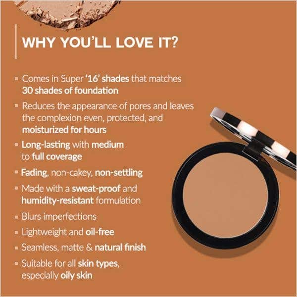 COLORBAR 24Hrs Wear Weightless Powder Foundation 9.5G