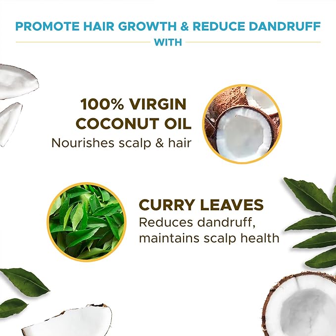 COCO SOUL CURRY LEAVES HAIR OIL POWERED WITH EXTRA VIRGIN COCONUT OIL 200ml