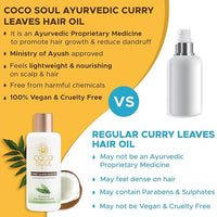 COCO SOUL CURRY LEAVES HAIR OIL POWERED WITH EXTRA VIRGIN COCONUT OIL 200ml